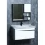 Ceramic Hand Washbasin With Wooden Cabinet Size 60 cm and Mirror With Pharmacy, Pearly Oily Color  