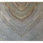 بديل رخام للجدران طول 290 سم عرض 244 سم مستطيل لون رمادي بعروق بني 