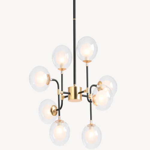 Pendant Light Modern 59x59x112 cm Black | Gold Color | Abyat Company
