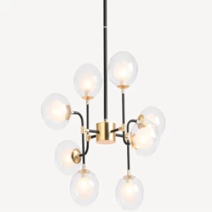 Pendant Light Modern 59x59x112 cm Black | Gold Color | Abyat Company