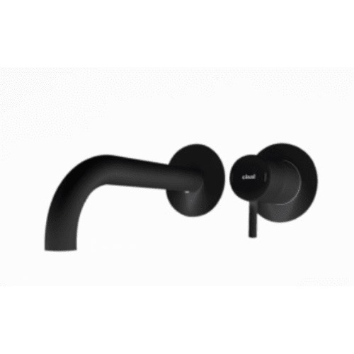 Wall Washbasin Mixer Diameter 4.6 cm Size 25x7 cm, Matt Black | Hatch Company