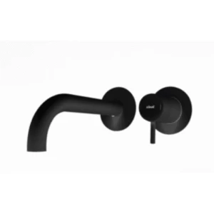 Wall Washbasin Mixer Diameter 4.6 cm Size 25x7 cm, Matt Black | Hatch Company