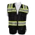   Safety vest with fluorescent strip with pockets, Size XL, Weight1 kg, Black Color      