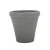 Gray concrete plant pot, size 50x49 cm, circular shape.