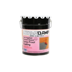 Derma Damp طلاء عازل للماء، لون اسود، برميل 200 كجم | Derma Damp