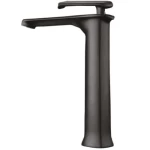 Bathroom Washbasin Mixer, Size 28 cm, Black Color, Long, Chinese 
