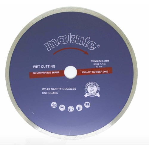 Plain Granite Disc 9 inch, 230x22.2 mm, 6600 rpm, 1 kg | Makute