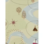 British wall Covering for youth and children, size 10 m x 0.53 m, multicolor, model 50572  