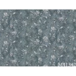 Floral wall covering dark gray color, length 10m, width 1.06m, model 41342