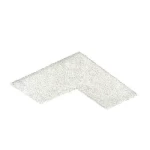 بلاط انترلوك للأرصفة 33×9 سم، سمك 6 سم، تصميم البعد الثالث، لون أبيض | الوسد الصناعية