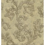 ورق حائط كلاسيكي طول 10 م، عرض 0.73 م، لون بيج غامق، موديل 41736