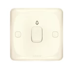 مفتاح جرس مفرد 10 امبير ميرا الفنار مقاس 7×7 سم اللون بيج 