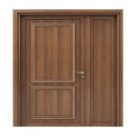 Elegant Entrance Door and a Half, Brown Color, Size 160×235 cm, 6 cm Thickness, Mode EXO2