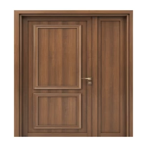 Elegant Entrance Door and a Half 160×235 cm, 6 cm Thickness, Brown Color | Mode EXO2