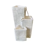 Fiber Fountain for Gardens, White Color, Size 30x40x60 cm, model WXF2105951
