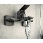 Dolfine Bath Mixer Brass Dimensions 21.5×18.8×10.9 cm, Black 