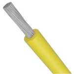 لفة سلك كهرباء نحاس مجدول 12 AWG مطلي بالقصدير، معزول (PVC 105°C)، اصفر، 600 فولت، 2500 قدم | كابلات الشرقية