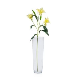 Artificial Lily Flowers Yellow Color, Size 83 cm | 