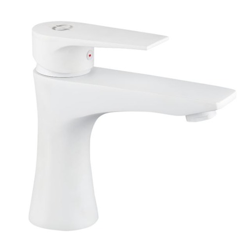 Washbasin Tap Height 17 cm x Depth 17 cm, White Color | Algafary Sanitary ware