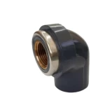 PVC Elbow 90° with Female Thread Schedule 80 Size ½ × ½ inch Dark Gray Color  | United Gulf Factory 