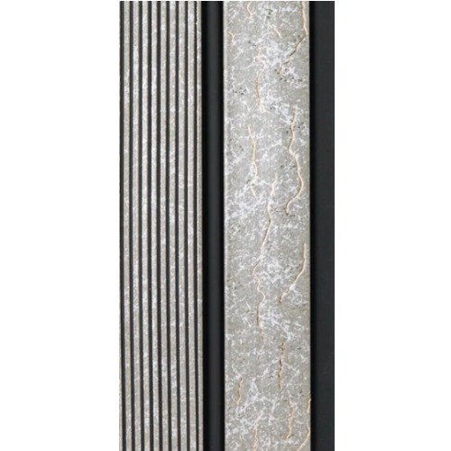 WPC Wood Substitute 12.2 x 290 cm Rectangular Silver with Black Stripes | Luxury line