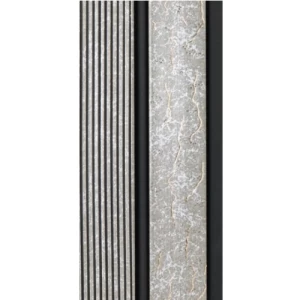 WPC Wood Substitute 12.2 x 290 cm Rectangular Silver with Black Stripes | Luxury line