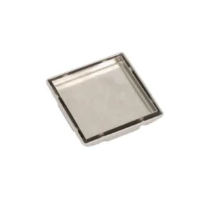 صفاية تصريف مربعة حجم 15×15 سم لون كروم | N116.503