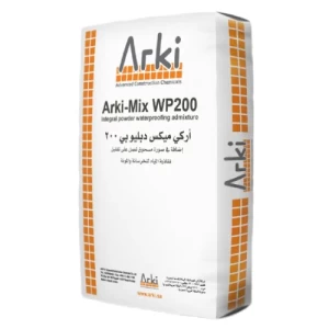 إضافة عازلة للماء للخلطة الأسمنتية ARKI MIX WP200 عبوة 1 كجم، أبيض | اركي لكيميائيات البناء المتقدمة