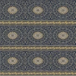 فرش مساجد من هت ست أزرق ، طول خيط 12 ملم، تصميم إسلامي، مجموعة سوبر القدس