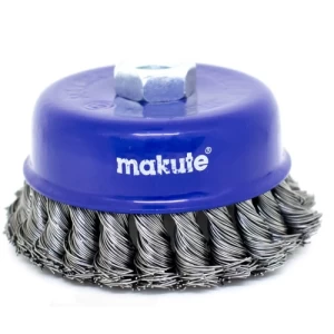Braided Wire Cup Brush 4 Inch, Steel Wire | Makute