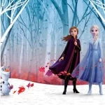 ورق جداري، لون ازرق تصميم اطفال، مقاس 182 سم×320 سم