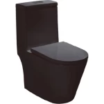 كرسي حمام افرنجي أرضي ماركة تيفاني لون اسود مطفي، مقاس 79×37×69 سم