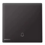 مفتاح جرس 10 امبير، اسود، 86×86 مم، 250 فولت، ماركة سيمنز (دلتا بيليوس)