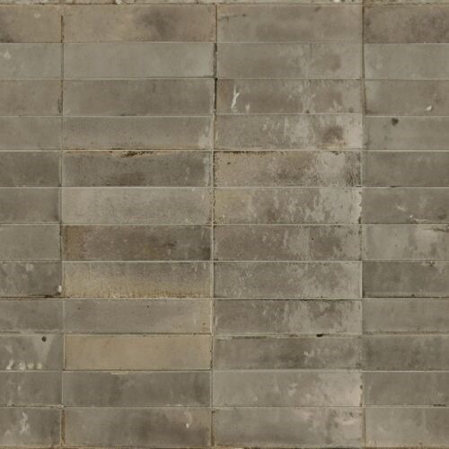 Italian Gloss Ceramic Floors 24x6 cm, Stone Design, Gray Color | 