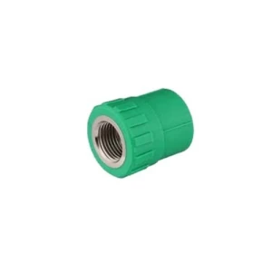 PPR Plastic Adapter Female Thread 90 mm x 3 inch, Pressure 25 Bar, Green | Ask Thermal Pipes Factory