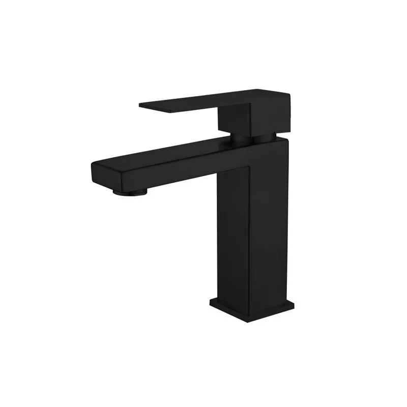 Silver Washbasin Mixer Square Shape Black Color | ALHashim Sanitary Tools