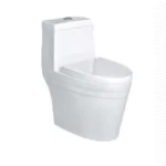 Floor Mounted WC Size 30 cm, Beige Color, Chinese Round Shape