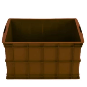 HDPE Multipurpose Storage Box 75×57×41 cm, Brown | AL-FURIDI FACTORY FOR PLASTIC INDUSTRIES