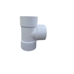 PVC Plastic Tee 90° Size 6×6 inch Schedule 40 White Color | United Gulf Factory 
