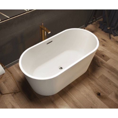 Golden Acrylic Oval Shape Bathtub 170x75 cm, White | ALHashim Sanitary Tools