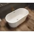 Golden Acrylic Oval Shape Bathroom Bathtub White, Size 170x75 cm