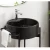 Round Countertop Wash Basin length 46.5 cm, width 46.5 cm, height 16.5 cm, Matte black