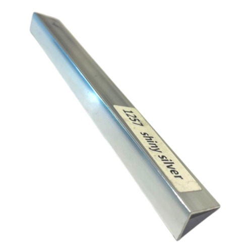 Flooring Aluminum L-Shape Trim 240 cm Length, 2 cm Width, 1 cm Height, Silver | 1257