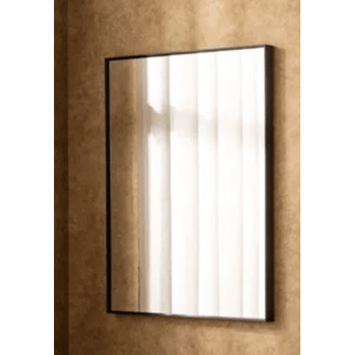 Wall Mirrors Size 60x80x4 cm, Black Color, Angle Design | Abyat Company