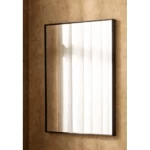 Wall Mirrors Size 60x80x4 cm, Black Color, Angle Design