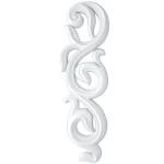 إطارات ديكور سقف فوم PU محفورة، الطول 46 سم، الارتفاع 14 سم، لون ابيض  | شركة زخارف