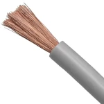 BAHRA 70mm Electric Wire 450/750 Voltage Rating, Flexible Copper Conductor, PVC 70°C Insulation, Gray, Coil Length 100 Yards