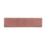 Rough Concrete Tile Strips with Chamfer, Rectangular Design, dark red Color, Size 30x7.5 cm, Thickness 6 cm | Al Sarif Company