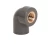 PVC Elbow 90° (SLIP X FPT) With Brass Insert Schedule 80 Aplaco Brand Size ½ × ½ inch Gray Color 
