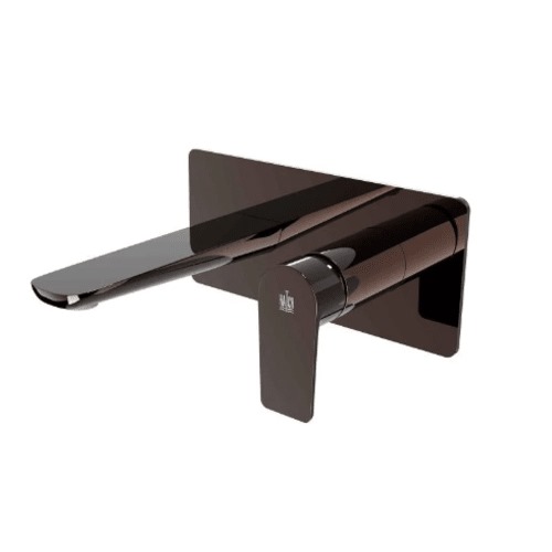 Washbasin Faucet Wall Mounted With Frame 25×1×17.8 cm, Black Titanium | Hatch Company